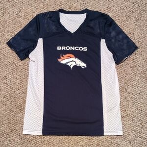 Youth Large Bronocos Foot All Team Jersey,Navy and White Reversable